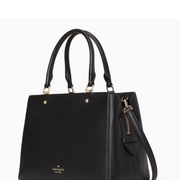 Kate Spade Leila Medium Satchel & Crossbody Black Bag - Picture 4 of 13